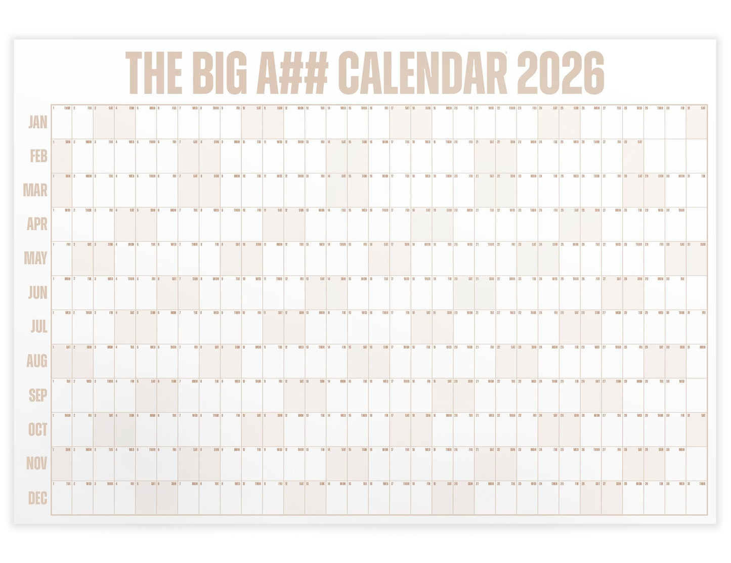 The Big Bright Calendar Kit 2026 π
