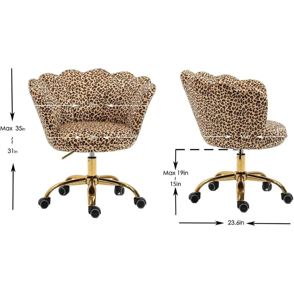 Luna — Velvet Shell Swivel Chair