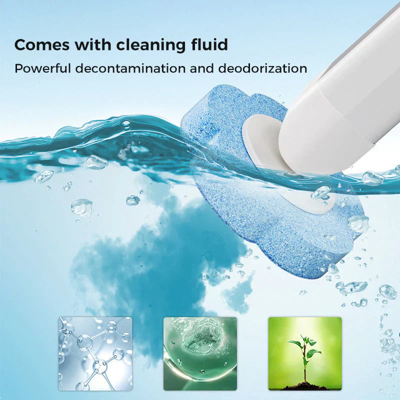 Disposable Toilet Brush Set – with Built-In Cleaner & 54 Refills