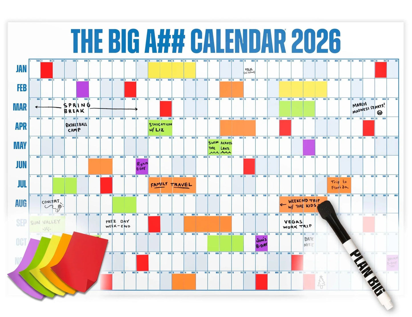 The Big Bright Calendar Kit 2026 📅