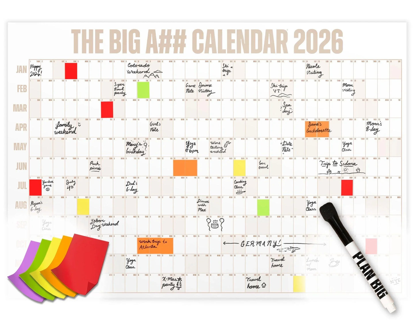 The Big Bright Calendar Kit 2026 📅