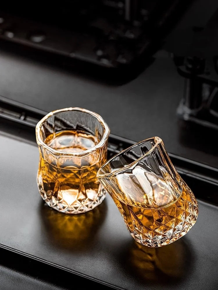 Aurora — Diamond Whiskey Glass Set (6pcs)