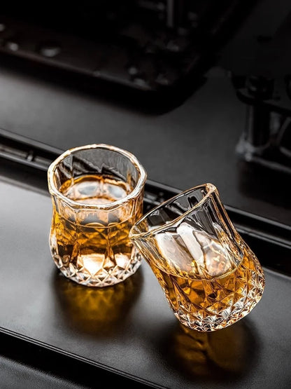 Aurora — Diamond Whiskey Glass Set (6pcs)
