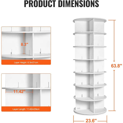 Monaco — 7-Tier Rotating Shoe Tower