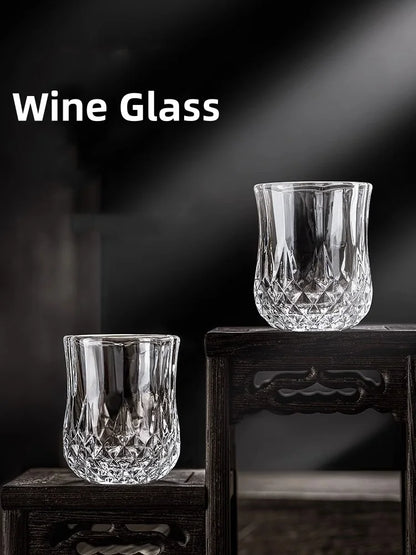 Aurora — Diamond Whiskey Glass Set (6pcs)