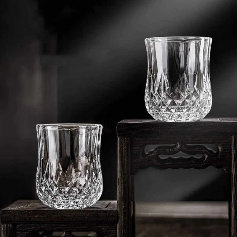 Aurora — Diamond Whiskey Glass Set (6pcs)