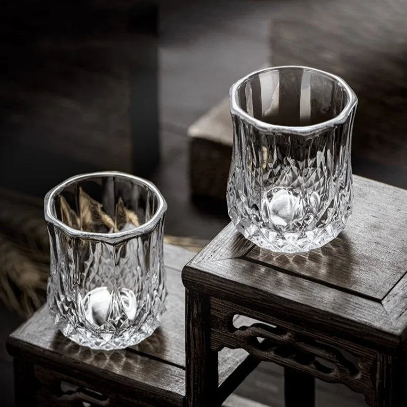 Aurora — Diamond Whiskey Glass Set (6pcs)