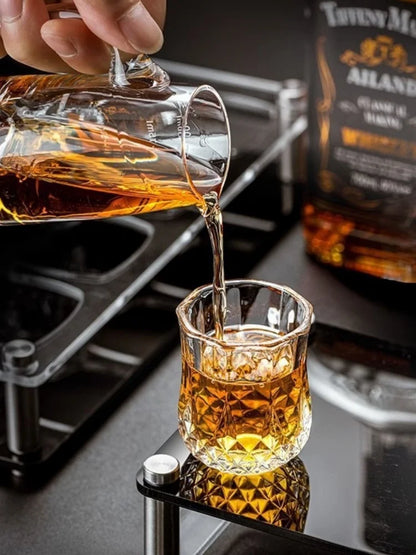 Aurora — Diamond Whiskey Glass Set (6pcs)