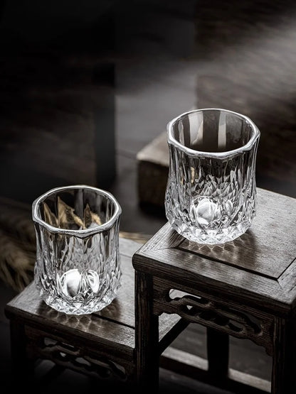 Aurora — Diamond Whiskey Glass Set (6pcs)