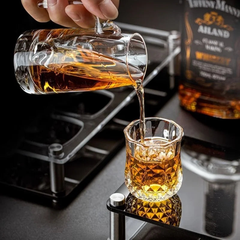 Aurora — Diamond Whiskey Glass Set (6pcs)