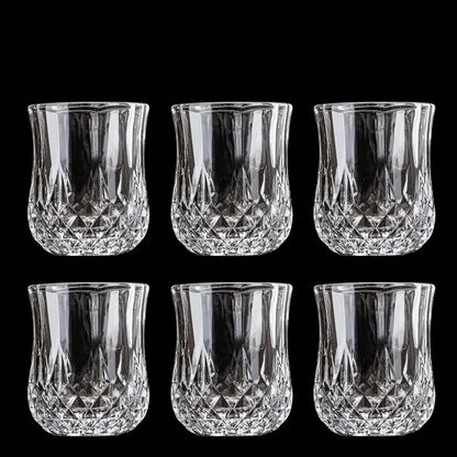 Aurora — Diamond Whiskey Glass Set (6pcs)