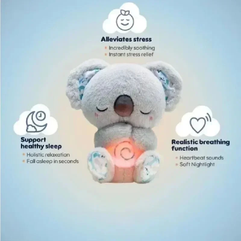 Breathing Otter Sleep and Playmate Otter Musical Stuffed Baby Plush Toy with Light Sound Newborn Sensory Comfortable Baby Gifts