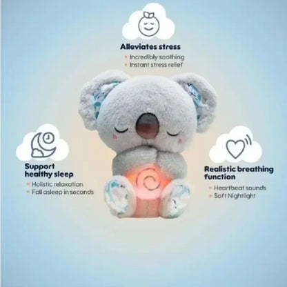 Breathing Otter Sleep and Playmate Otter Musical Stuffed Baby Plush Toy with Light Sound Newborn Sensory Comfortable Baby Gifts