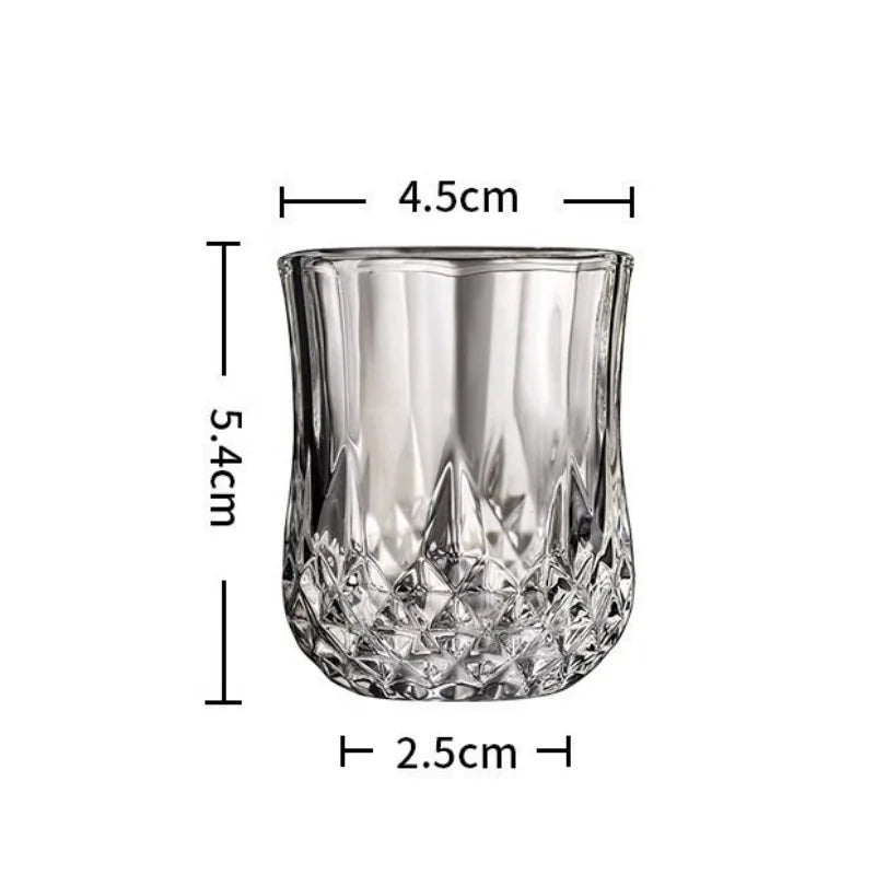 Aurora — Diamond Whiskey Glass Set (6pcs)