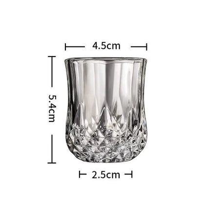Aurora — Diamond Whiskey Glass Set (6pcs)