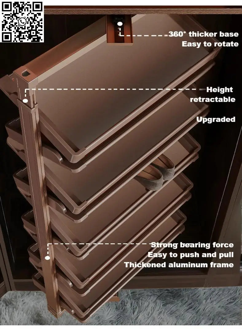 Orbit360 — Rotating Shoe Rack Organizer