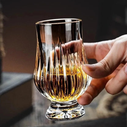 2pcs Light Luxury Whiskey Scotch Tasting Glass Crystal Glass Wine Cabinet Decoration Bar Party Supplies Wine Taster Perfect Gift