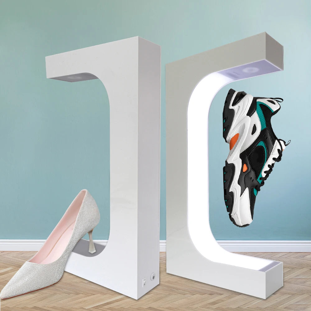 Aurora — Magnetic Floating LED Shoe Display Stand