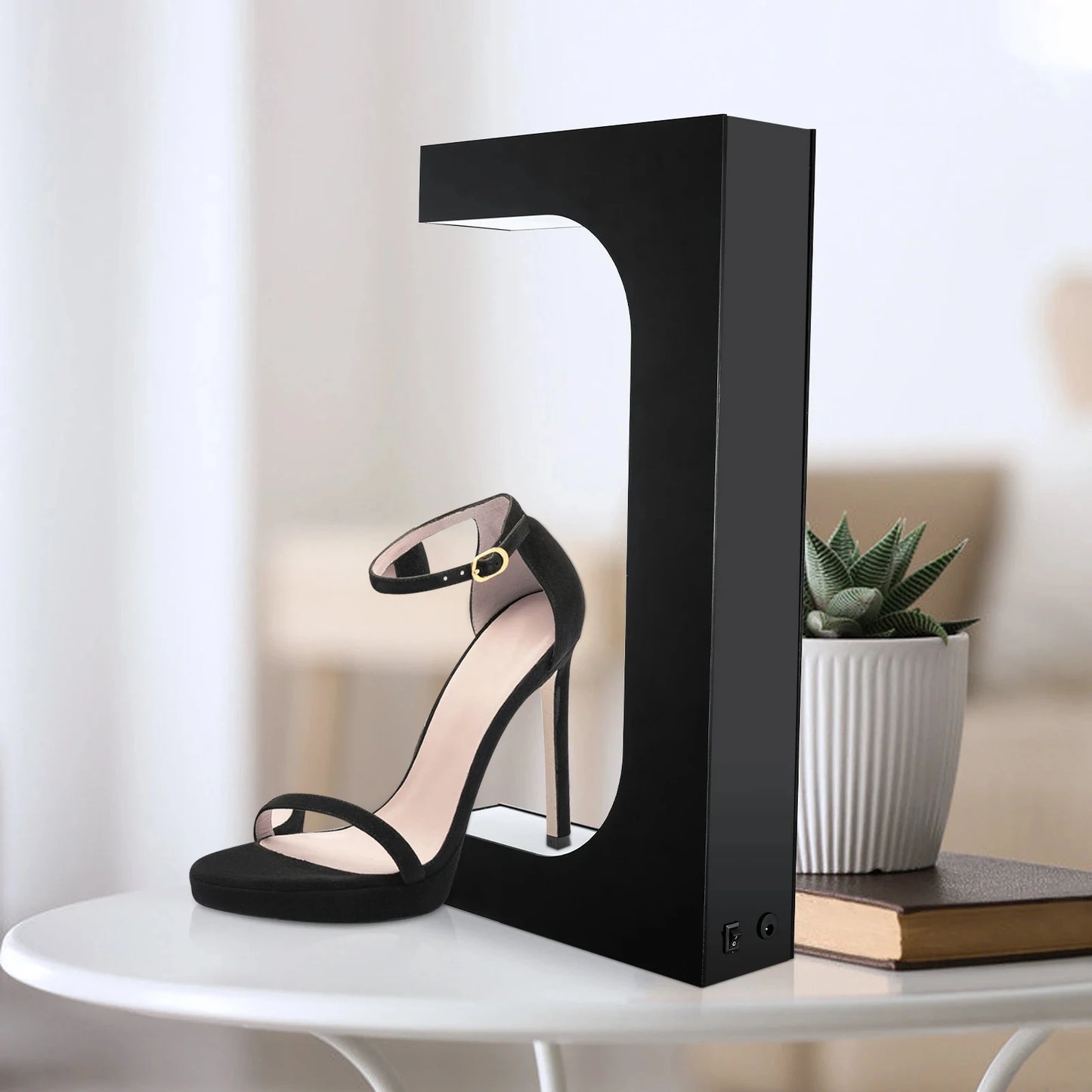 Aurora — Magnetic Floating LED Shoe Display Stand