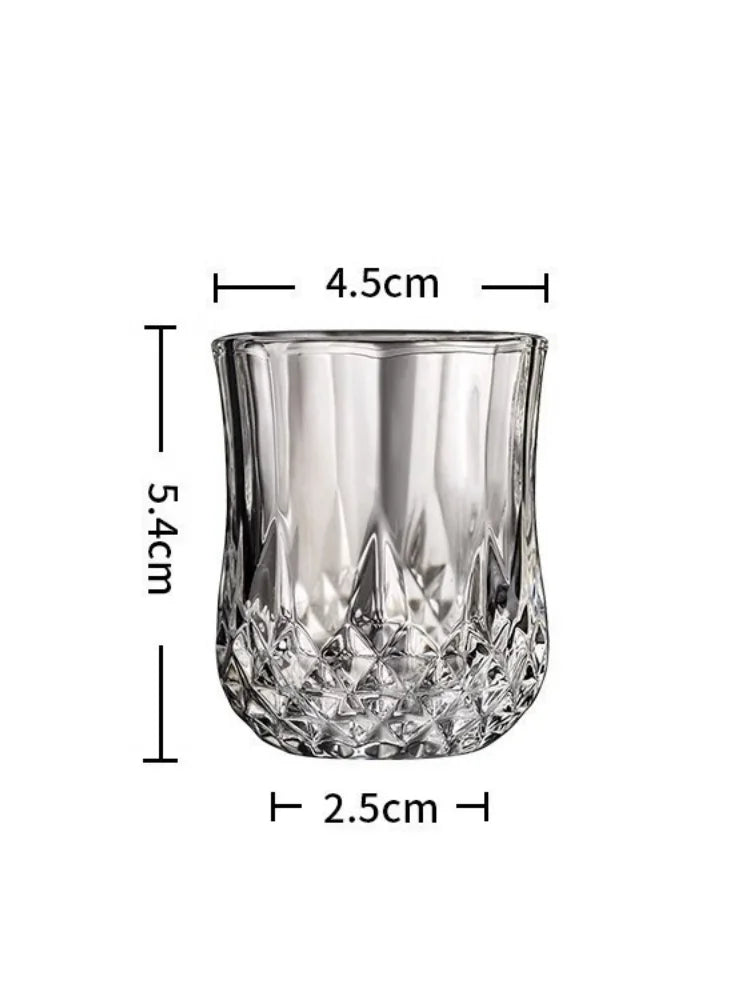 Aurora — Diamond Whiskey Glass Set (6pcs)