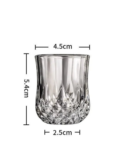 Aurora — Diamond Whiskey Glass Set (6pcs)