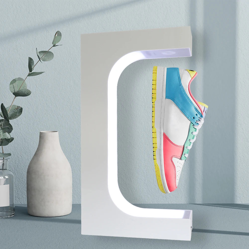 Aurora — Magnetic Floating LED Shoe Display Stand