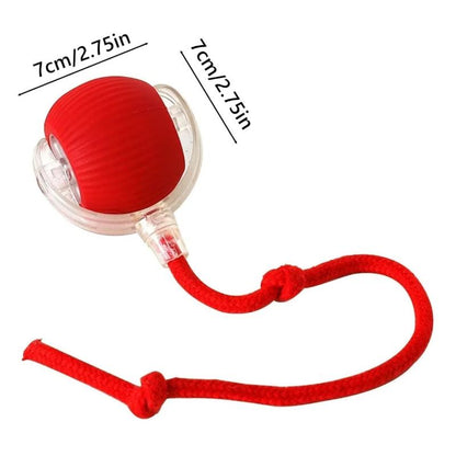 Dog & Cat Accessories,Gift for Pets,Cat Toys,Intelligent Standby,Electric Cat Ball Toy with Rope,Interactive Cat Teaser Toy,Automatic Cat Stuff