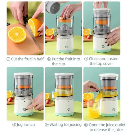 Portable Electric Juicer USB Charging Orange Lemon Fruit Blender Mini Household Juice Squeezer Mixer Citrus Juicer for Travel